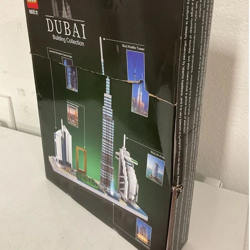 QS08 Dubai City Skyline 3,000 micro-sized building blocks NEW Damaged Box