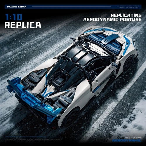 Technic 1:10 McLaren Senna Supercar Building Set MOC Double Wishbone 2015 Pieces