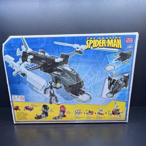 Mega Bloks Spider-Man Black Costume Metamorpher Set 2067 4-in-1 122 pcs, Sealed