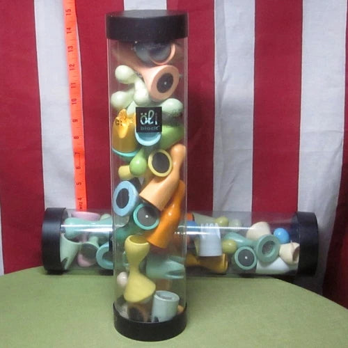 OLIBLOCK architectural building blocks 2001 vtg interlocking magnetic toys OG