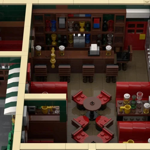 Modular Apartment Ground Floor Only 1588 Pieces MOC-92501 Building Blocks Toys