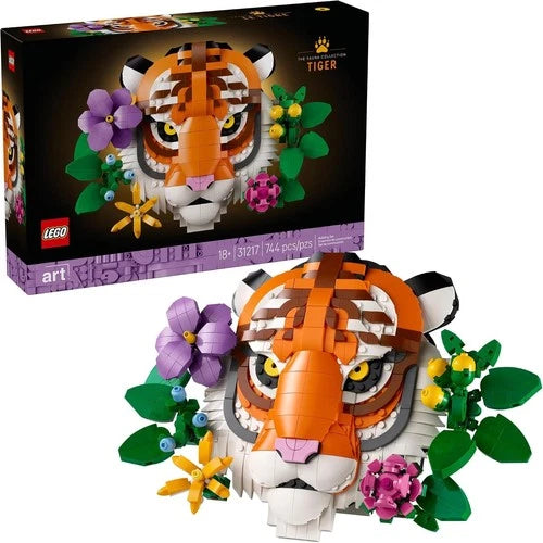 LEGO Art The Fauna Collection – Tiger, Building Set Collectible DIY Kit 31217