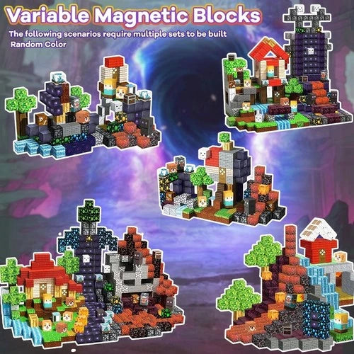 300pcs Magnetic Building Blocks Cubes STEM Toy Sensory Perception Gift Boys Girl