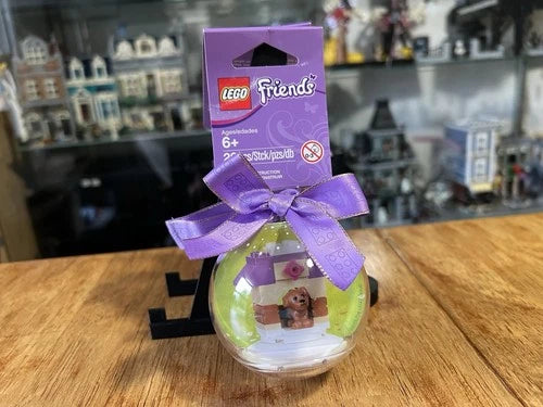 New Lot Of 6 LEGO Friends Christmas Ornament Set 850849 Dog House Holiday Bauble