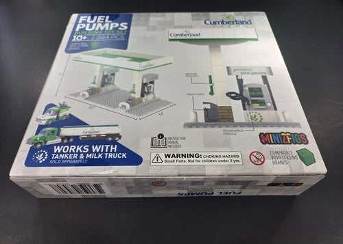 Cumberland Farms Minizfigz Fuel Pumps And Tanker Truck Set Sealed