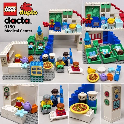 Vintage 1995 LEGO Dacta Medical Center Building Home Set 9180 Educational Duplo
