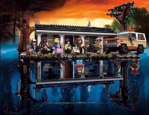 Stranger Things The Upside Down Building Blocks Set Model Toy Gift