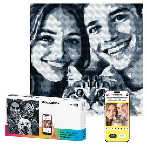 L Custom Photo Mosaic Building Set DIY Craft Kit for Brick Wall Art Creatio...