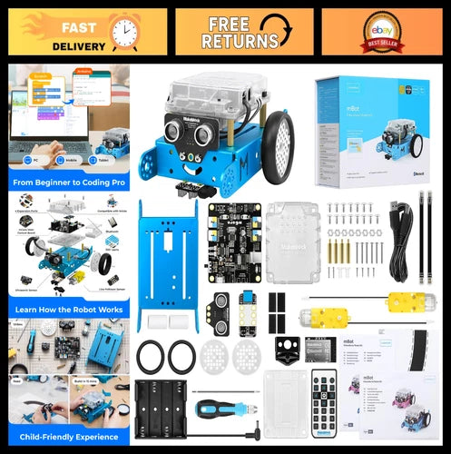 STEM Coding Robot Kit for Kids 8-12 \| Learn Scratch & Arduino, Educational Gift
