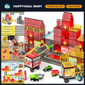 Magnetic Fire Truck Building Set - STEM Magnet Blocks for Kids 4-8, Creative Pla