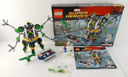 Lego 76059 Marvel Spider-Man DOC OCK's TENTACLE TRAP Building Toy Set COMPLETE!