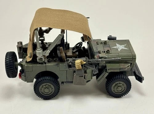 Mega Construx Call of Duty Infantry Scout Car FDY77 WWII Jeep Complete No Box