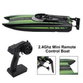 2.4Ghz Mini RemoteControl Boat For Water Pool Lake Water Toy 2 Batteries Green