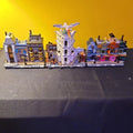 LEGO Micro Scale Modular-Style Street Buildings Lot Assembled on Baseplates