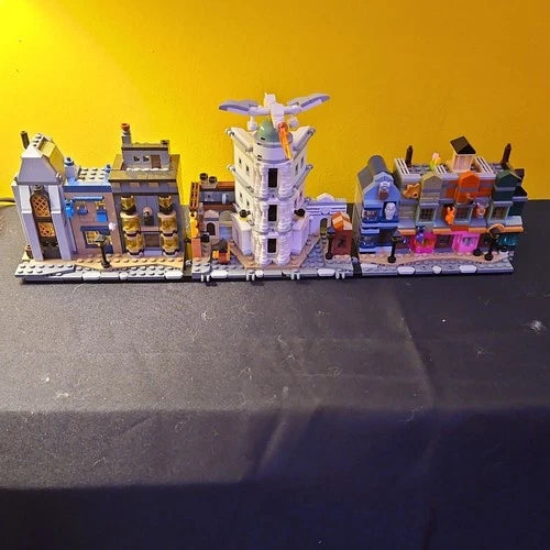 LEGO Micro Scale Modular-Style Street Buildings Lot Assembled on Baseplates