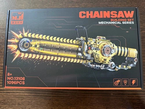 Mechanical Chainsaw Building Blocks Set 1096 PCS No 13108 Model Assembly Toy New