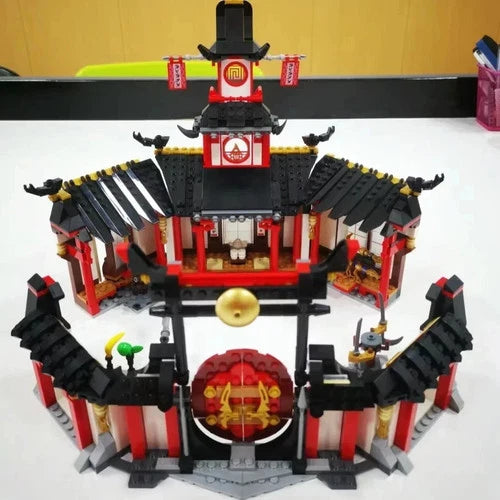 Training Hall Red House Monastery of Spinjitzu Building Blocks Toys Lego