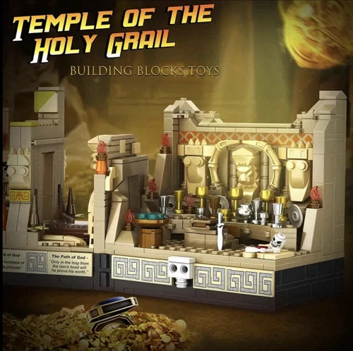 Temple Of The Holy Grail Adventure Building Block 5 Minifigs TOCMOC Plus Extra