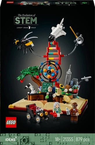 LEGO Ideas Evolution of STEM Building Set, Science Educational Model with 882