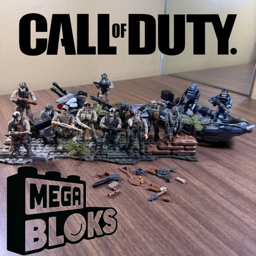 Call of Duty - MEGA BLOKS Lot of 4 READ DESC. 2013/2014 Troopers Drone RIB Beach