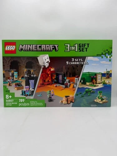 LEGO Minecraft Infinite Worlds Complete Gift Set 66807 Building 789 Pieces NEW