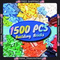 Building Blocks Set 1500 Pieces Compatible with All Brands Multi-Color