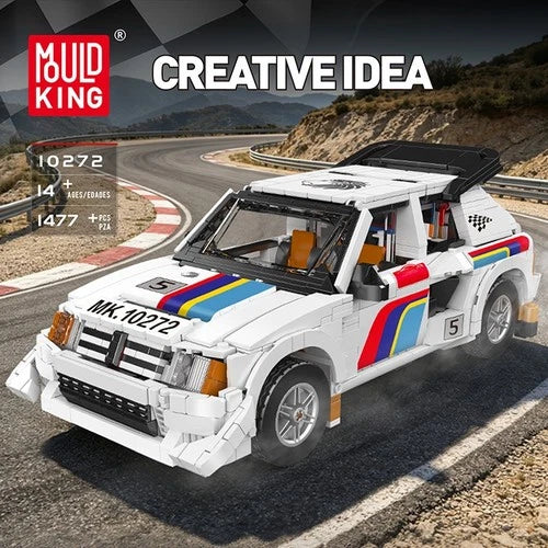 Mould King 10272 Group B Style Rally Race Car Building Blocks Set 1477PCS Model