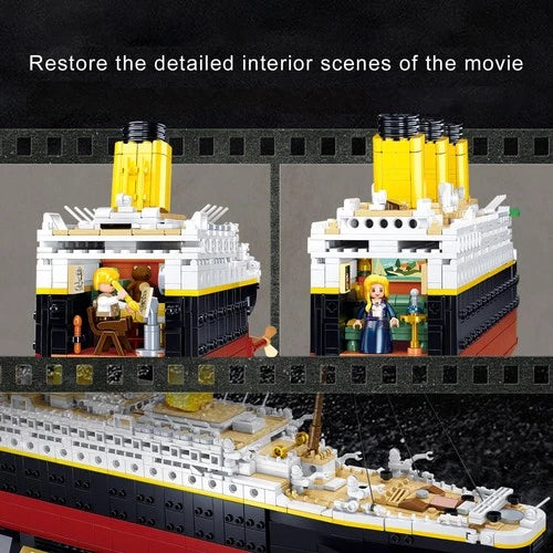 Model Set, Ship Brick Set, Gift for Adults and 6+, with 2 Major Minifigures, ...