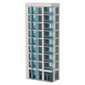 MOC-112435 Blue and White Skyscraper Model Modular Building 1575 Pieces MOC