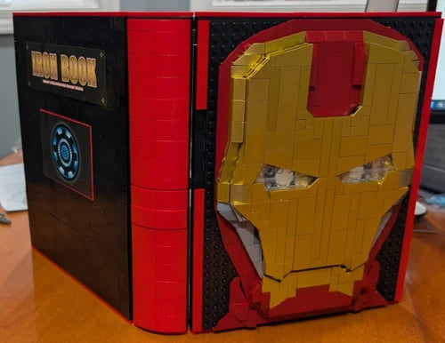 IRON MAN BOOK WITH 52+ FIGURES NOT MEOW 1800+ PIECES MARVEL