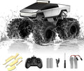 Amphibious Remote Control Car, 1:18 Scale Waterproof Monster Truck Toys for Kids