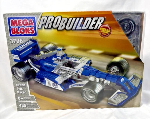 2005 MEGA BLOKS PROBUILDER #3706 GRAND PRIX RACER 435 pcs AGES 8+