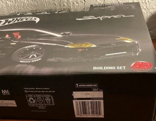 Mattel Brick Shop Hot Wheels '94 Toyota Supra MKIV 824pc Metal Parts JKG40