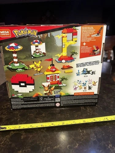 Mega Construx Pokemon Building Box 450 Pcs Includes Pikachu & Eevee 2019 NEW