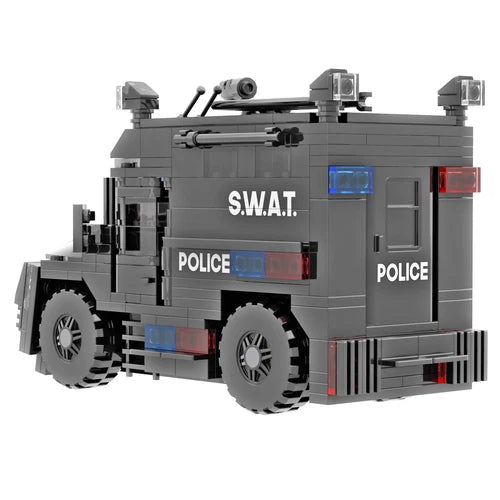 Police S.W.A.T Armored Vehicle/Truck - Custom Printed - Building Set - AFOL MOC