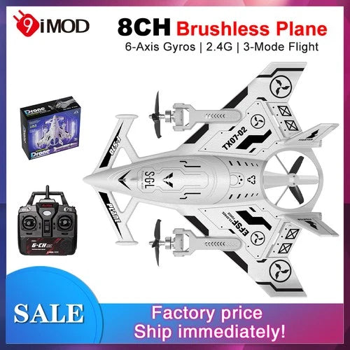 9imod RC Plane SG-F35 Aerobatic Fighter EPP 6-Axis Gyros 2.4Ghz Brushless Glider