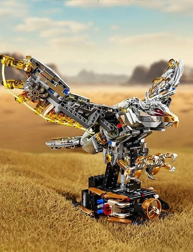 Mechanical Eagle Building Blocks Set Steampunk Animal Compatible Brick Toy Model