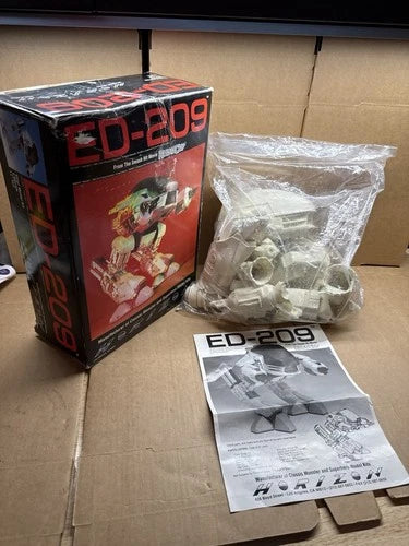 1989 Horizon ED-209 RoboCop Vinyl Build Model Kit Japan 11" Complete / Open Box