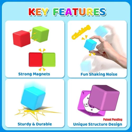Pairez Toys Magnetic Building Blocks Multicolor 36 Pieces
