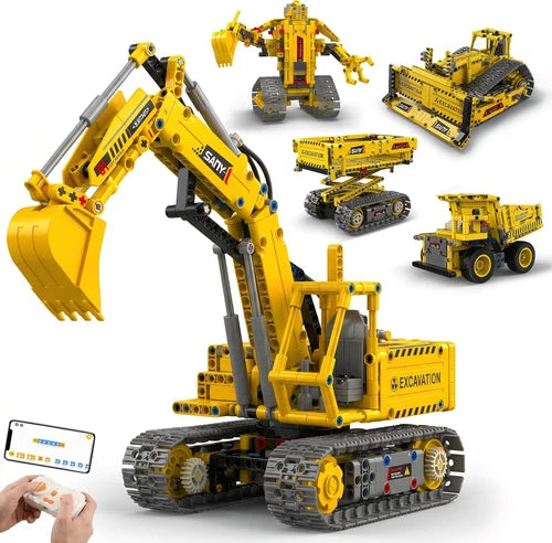 STEM Robot Building Kit, Programmable RC Robot Set Display \| Robot Building Kit