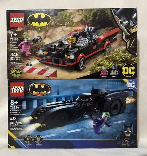 LEGO 76188 Classic TV Series Batmobile & 76224 1989 Batman vs. The Joker Chase