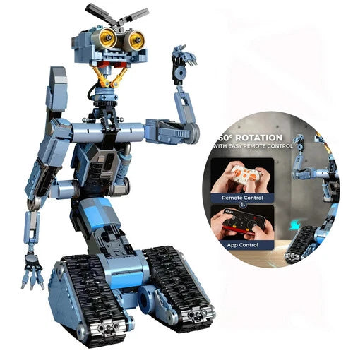 Johnny Number 5 Robot Building Blocks Kit - App Controlled Smart Toy Short Circu