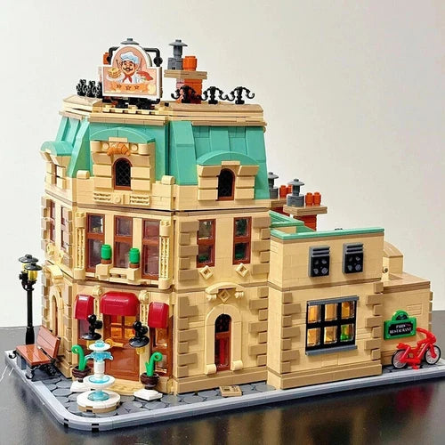 MOC XMORK Ratatouille Gusteau's Parisian Restaurant building blocks set Bricks