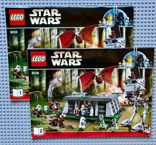 Star Wars LEGO 8038: Battle of Endor – With box and 2 manuals. READ DESCRIPTION