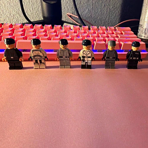 LEGO Star Wars Imperial lot of 6 ISB agents, officers and shuttle pilot