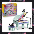 LEGO Creator 3 in 1 Music Decor Piano with Cat 485 Pieces for Kids