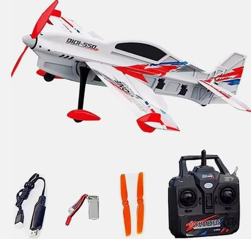 RC Airplane 3D 6CH 500mm Wingspan Brushless One-Key Aerobatics 6Axis Gyro RTF