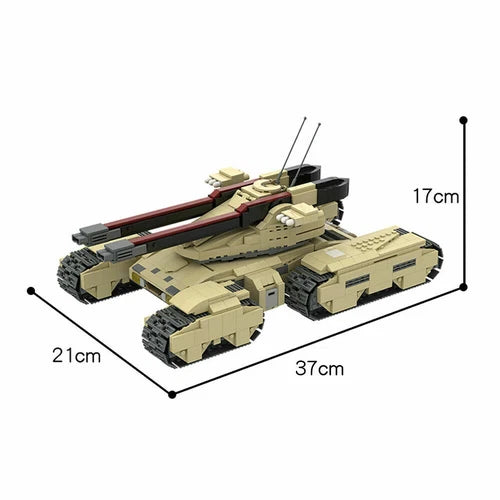 High quality Heavy Assault Tank GDI Mammoth MK 3 1331 Building Toys Set