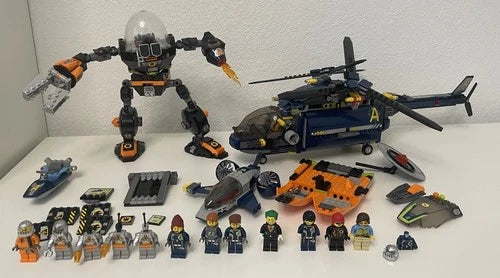 LEGO Agents Lot - Helicopter 8971, Robot 8970, Boat 8968, 8633 Minifigs! - USED