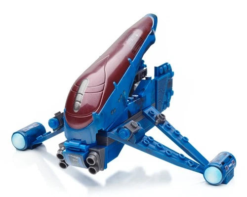 Blue Series Banshee Mega Bloks Set - Buildable Halo Vehicle with Action Figures